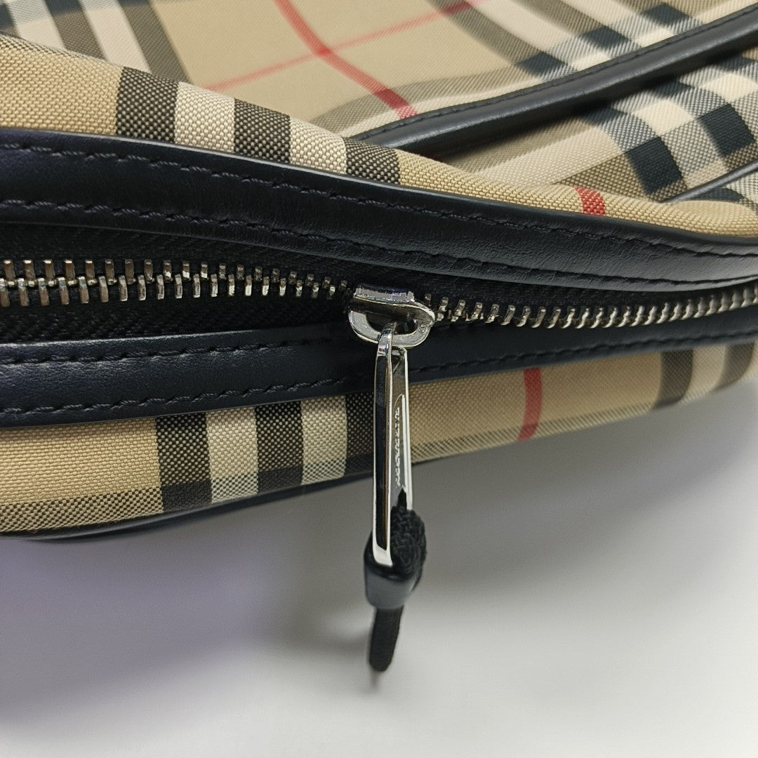 Canvas Shoulder Bag Small Beige