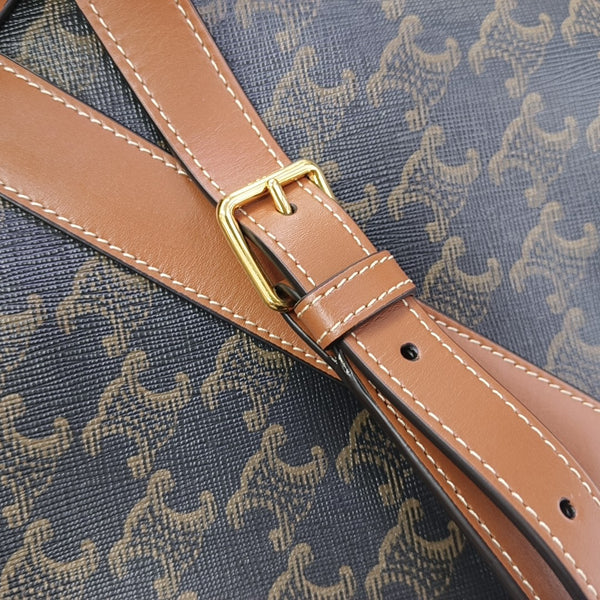 TRIOMPHE CANVAS Small Coated Canvas Brown