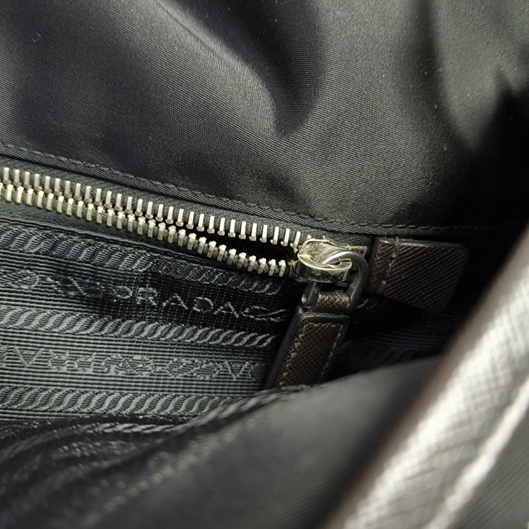 Nylon Shoulder Bag Black