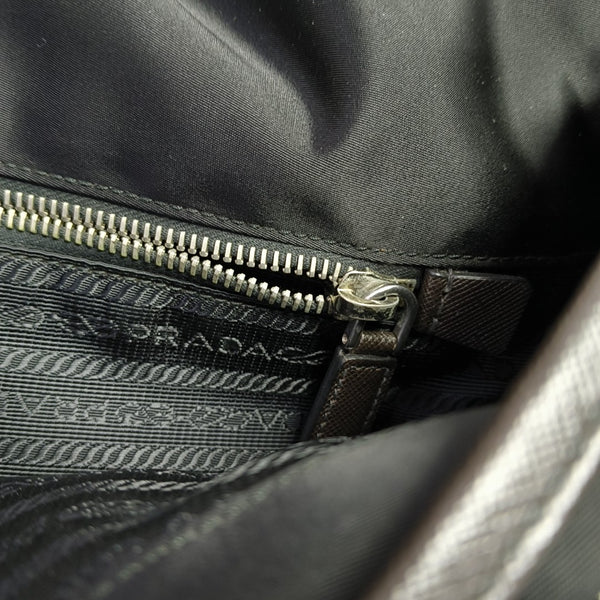 Nylon Shoulder Bag Black