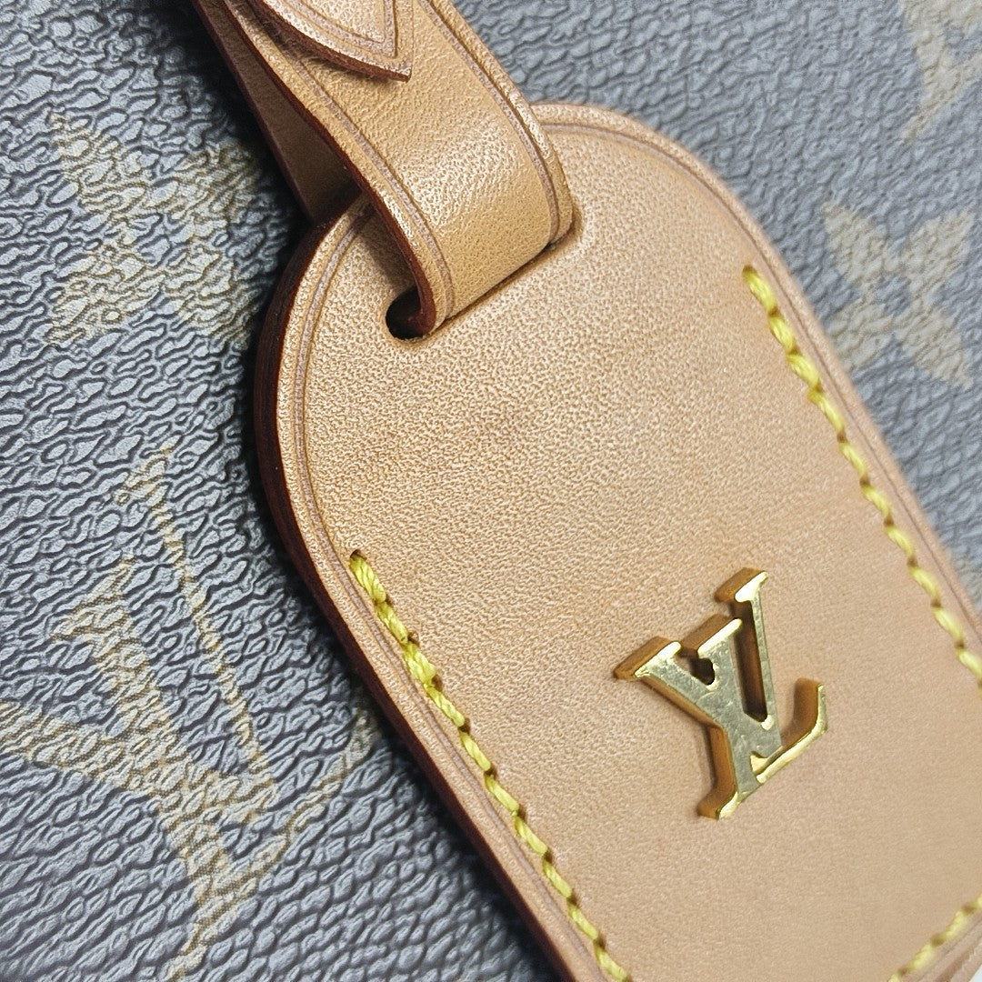 BOITE CHAPEAU Mini Monogram Coated Canvas Brown