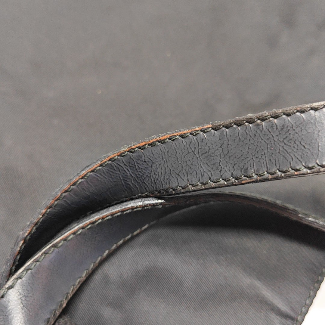 Nylon Top Handle Bag Black