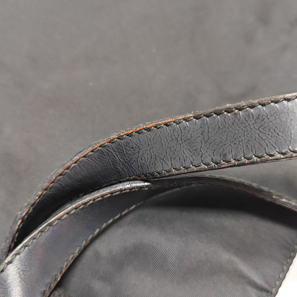 Nylon Top Handle Bag Black