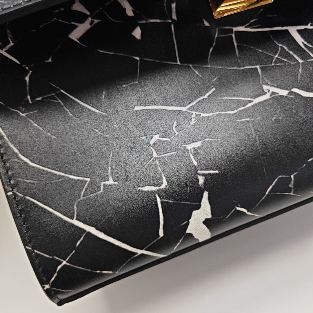 Calfskin Shoulder Bag Black