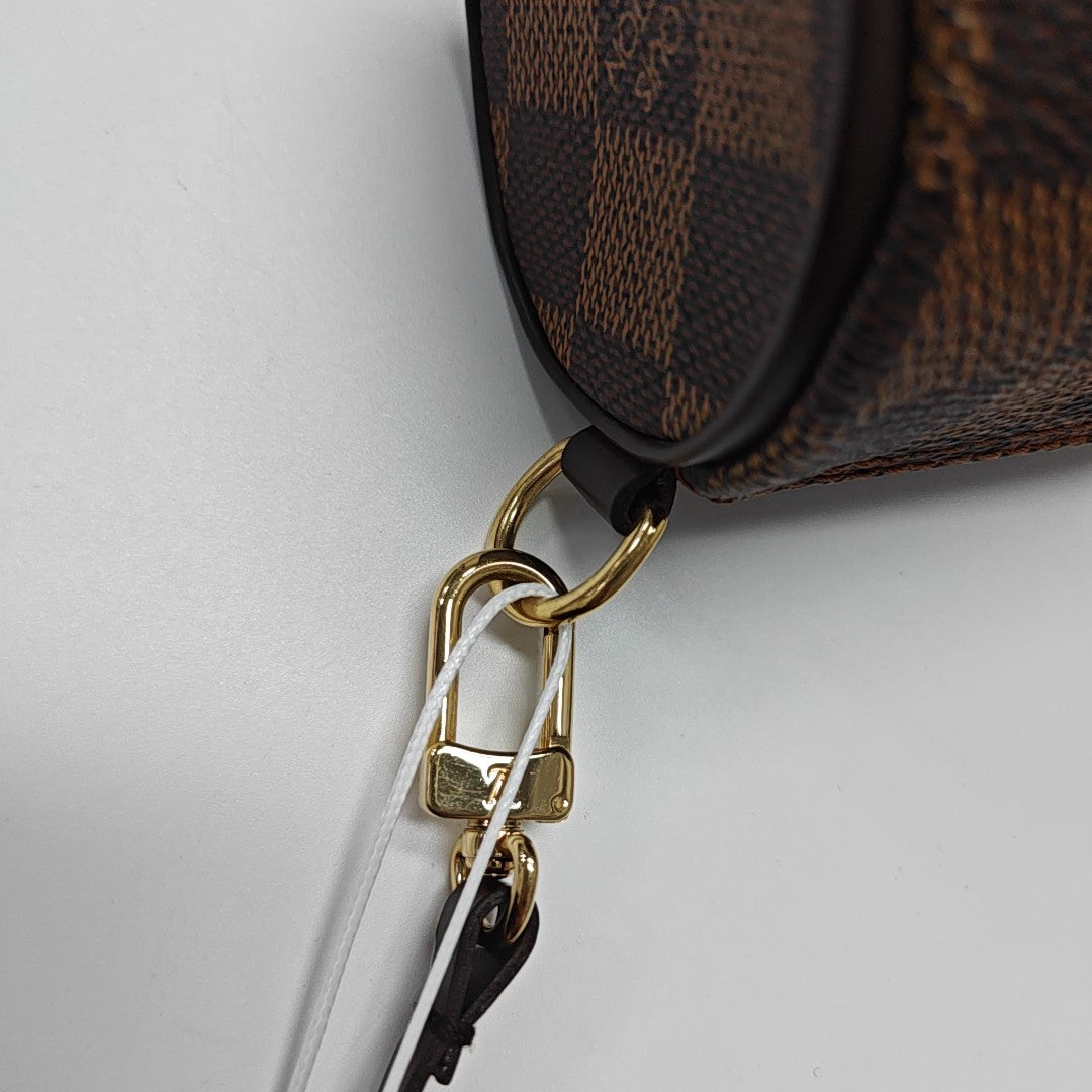PAPILLON Mini Damier Ebene Coated Canvas Brown