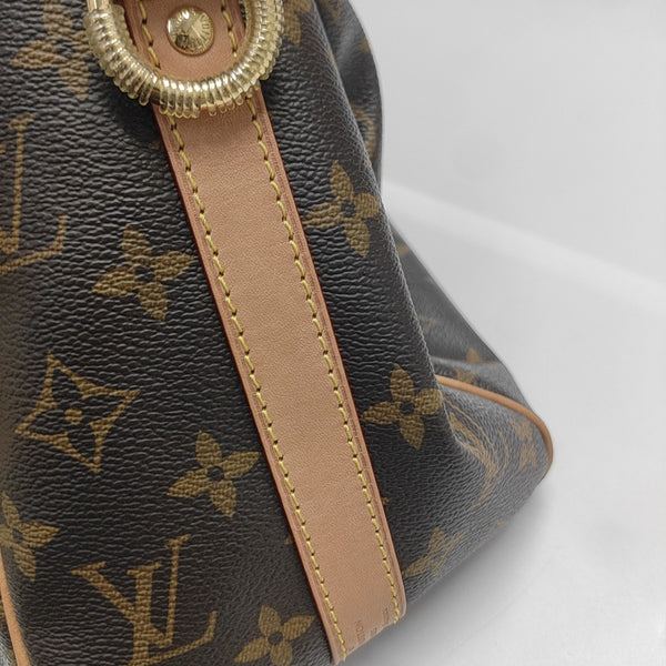 SPEEDY 25 Monogram Coated Canvas Brown