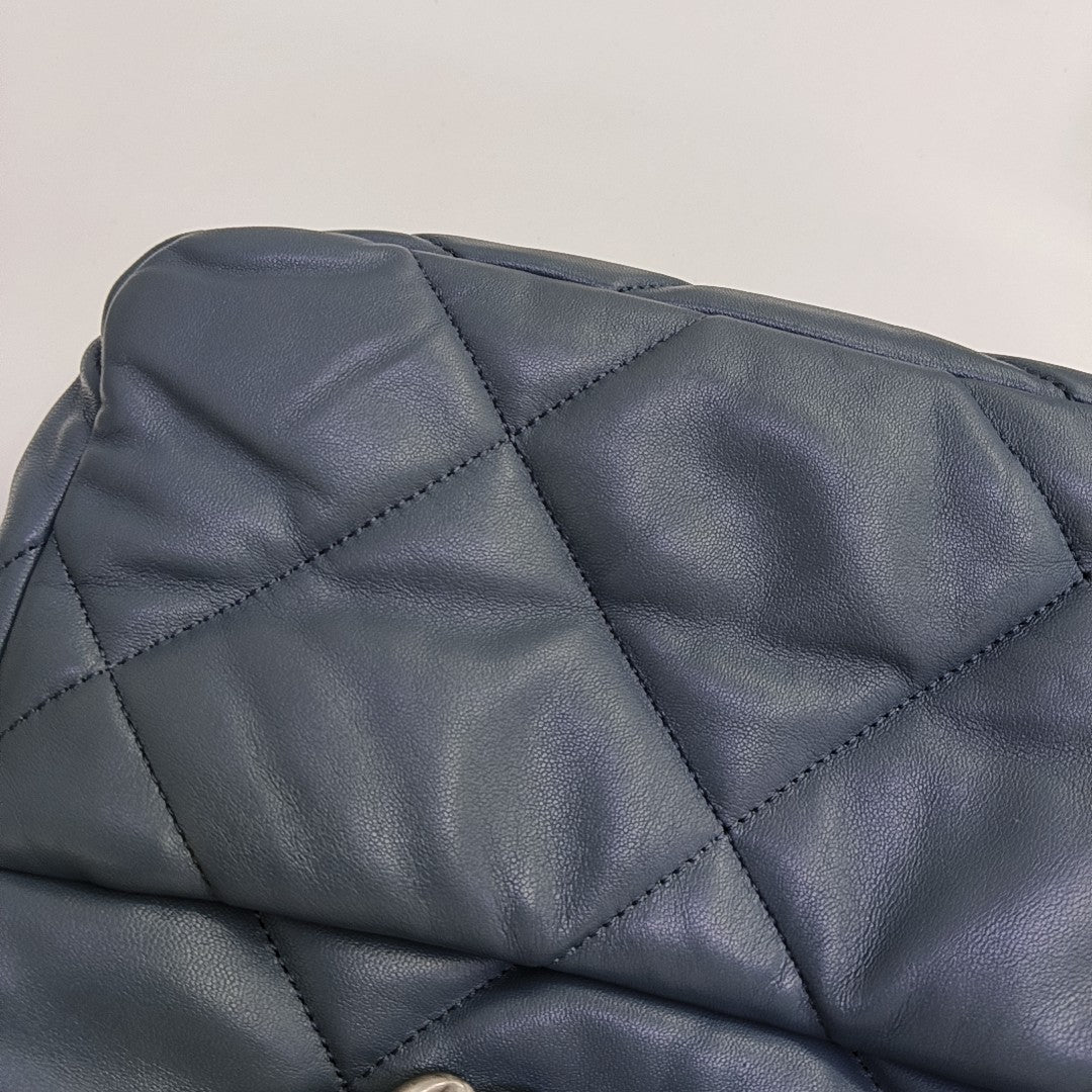 CHANEL 19 Small Quilted Lambskin Blue