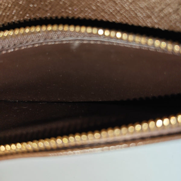 JAMES Damier Ebene Coated Canvas Brown