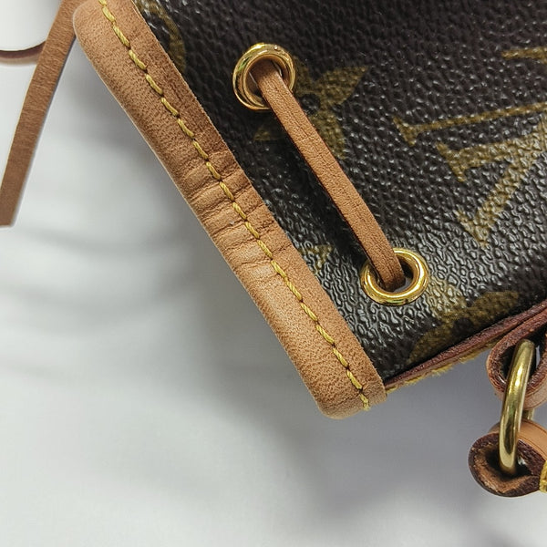 NÉONOÉ Nano Monogram Coated Canvas Brown