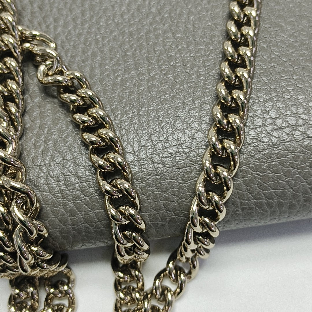 GG Marmont Super Mini Calfskin Gray