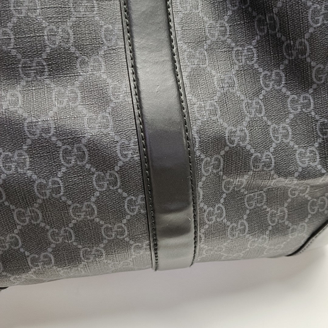 Monogram Coated Canvas Top Handle Bag Black