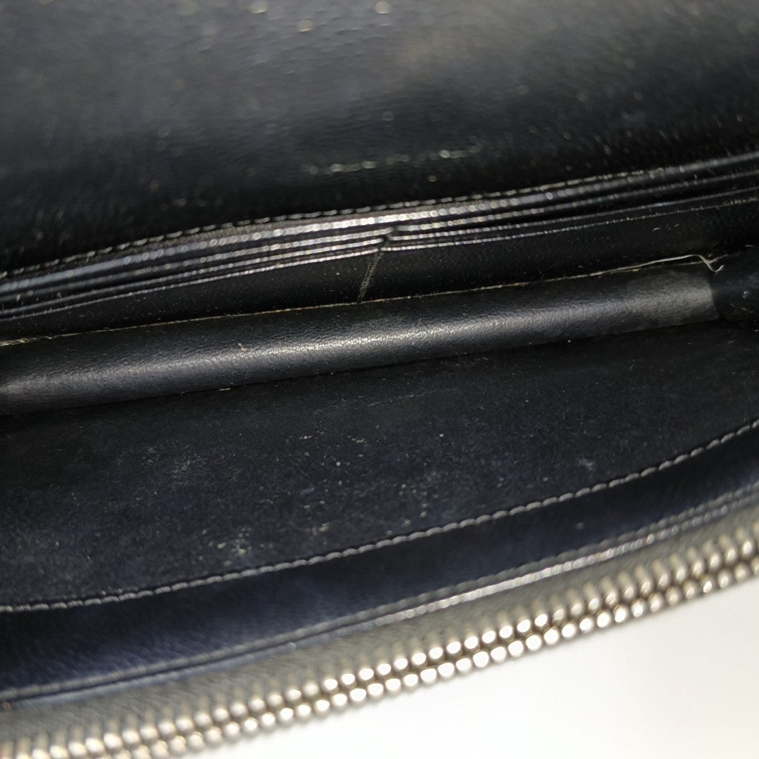 MONOGRAM Chevron Calfskin Black