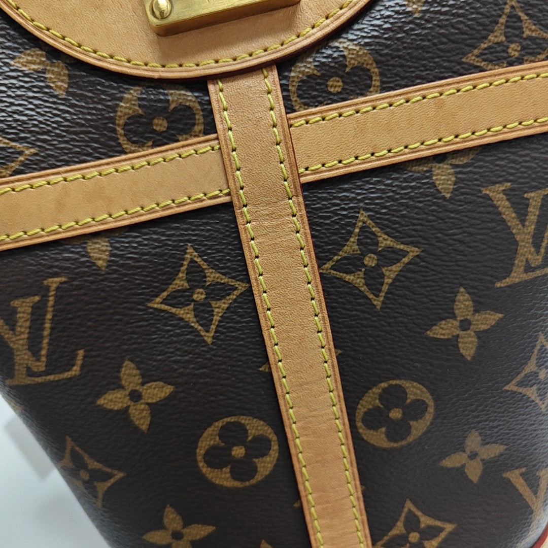 DUFFLE Monogram Coated Canvas Brown