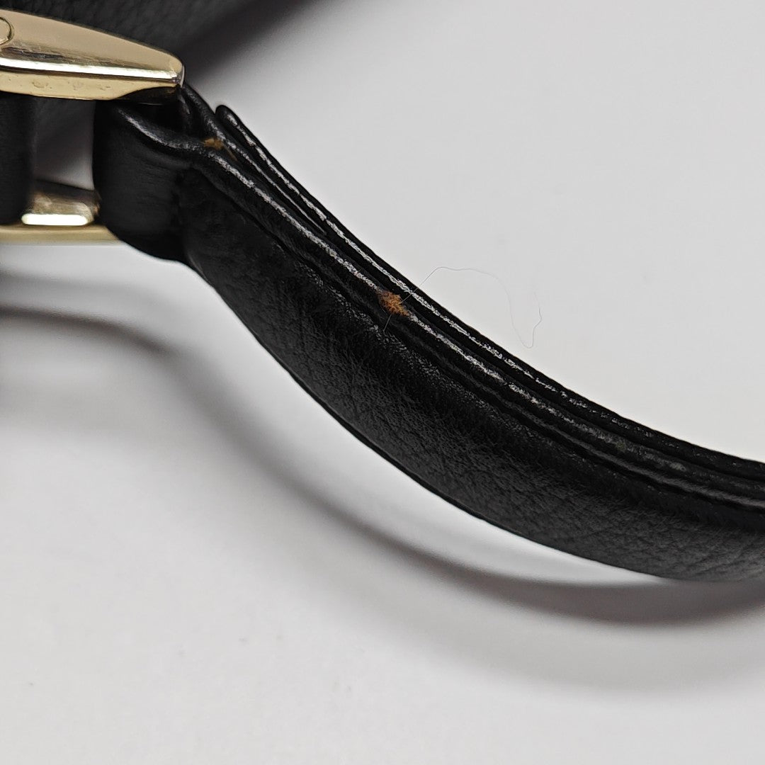 Calfskin Top Handle Bag Black