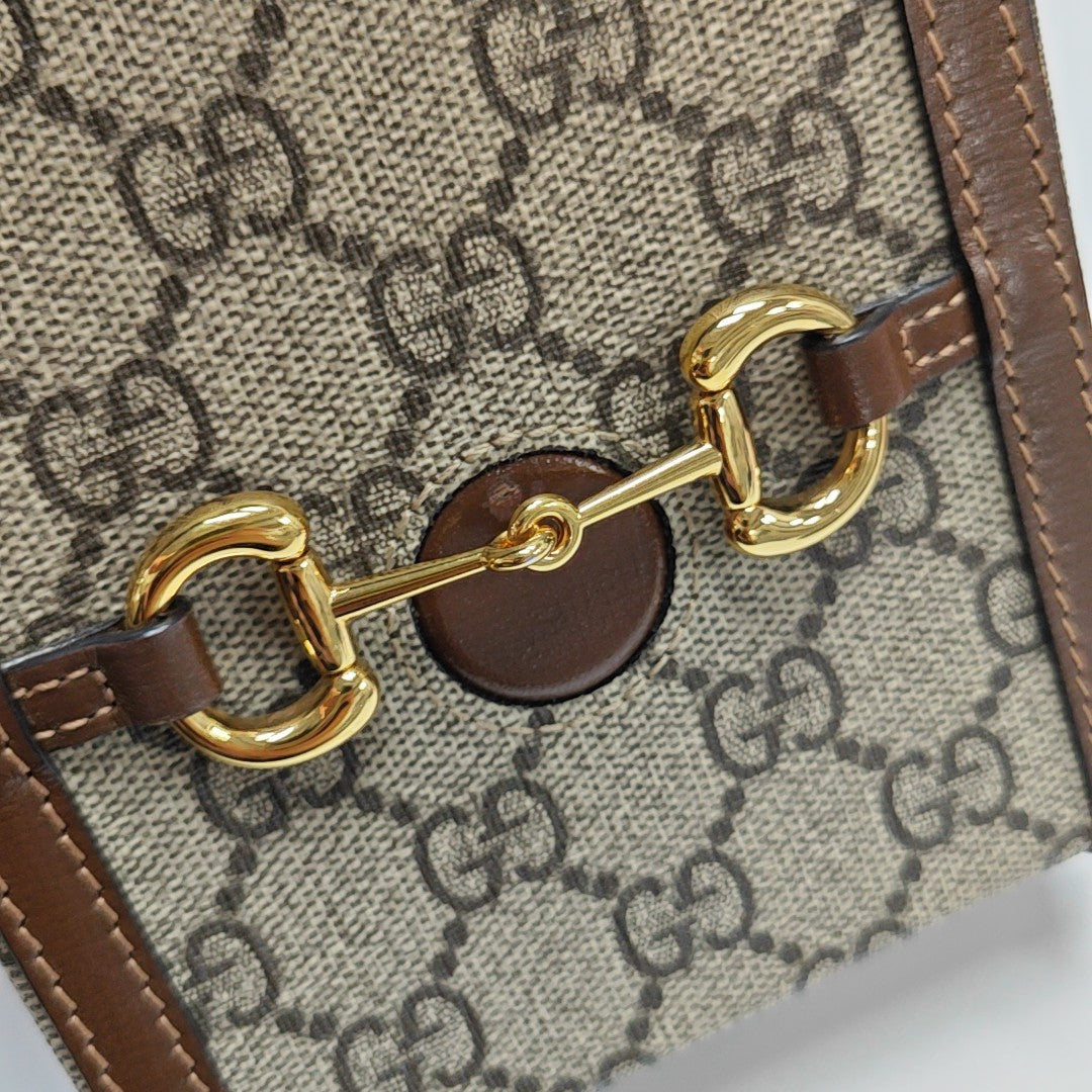 Horsebit 1955 Mini Coated Canvas Beige
