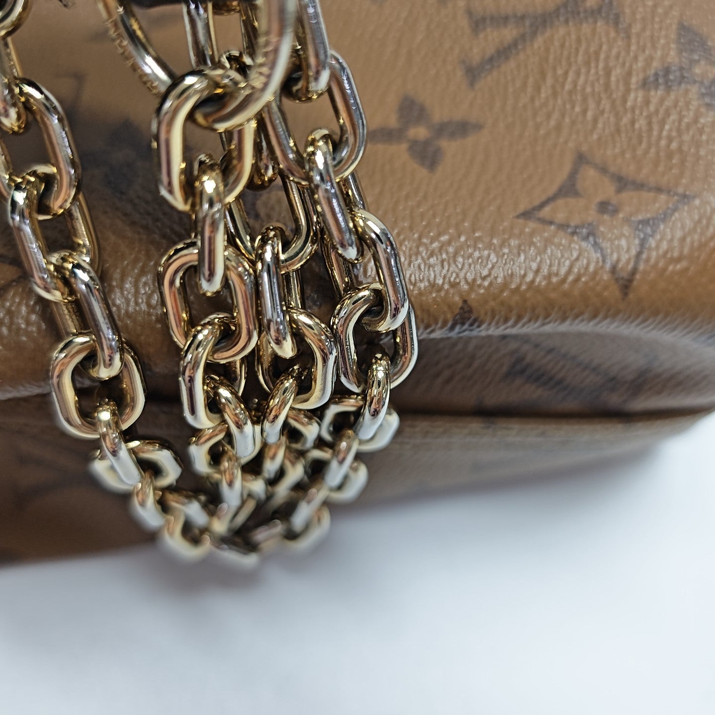 ATLANTIS BB Monogram Coated Canvas Brown