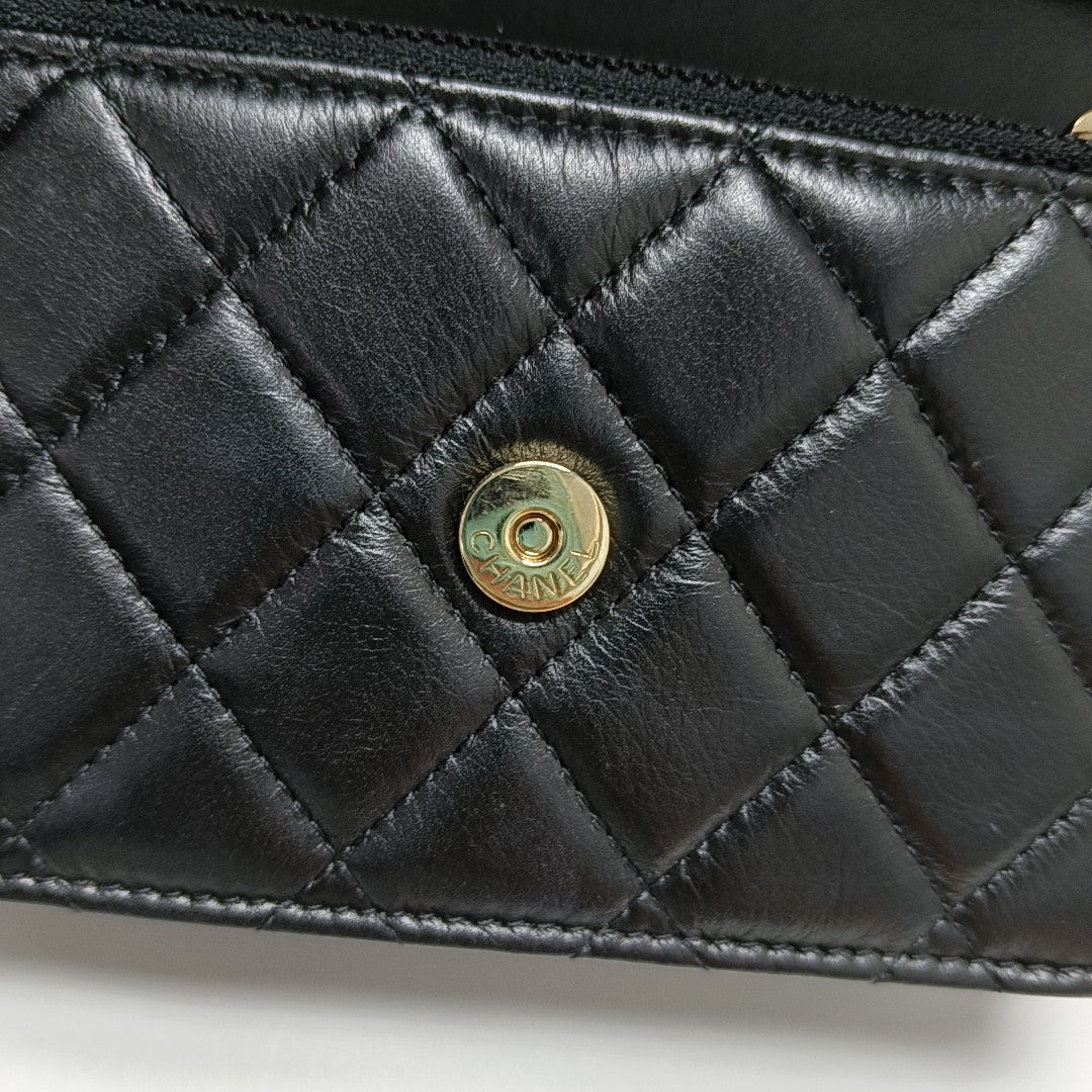 WOC Quilted Calfskin Black