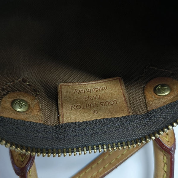 SPEEDY Nano Monogram Coated Canvas Brown