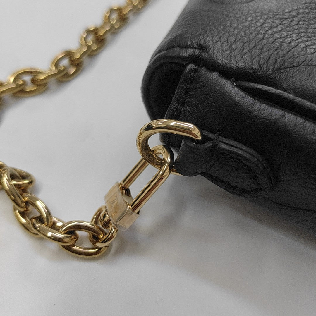 IVY Monogram Calfskin Black