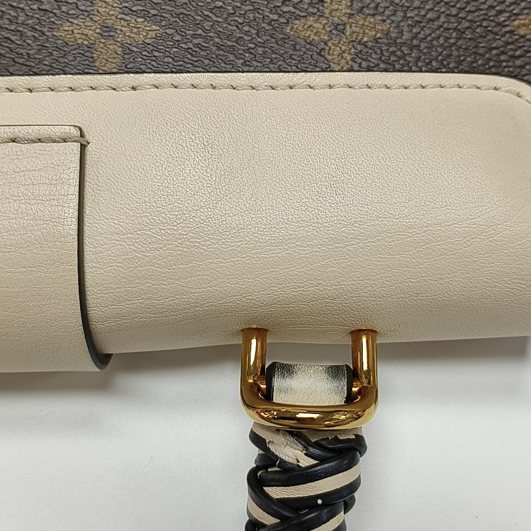 LOCKY BB Monogram Coated Canvas Beige