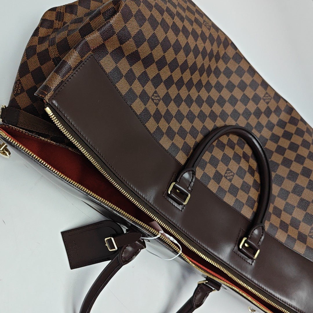 EOLE 55 Damier Ebene Coated Canvas Brown