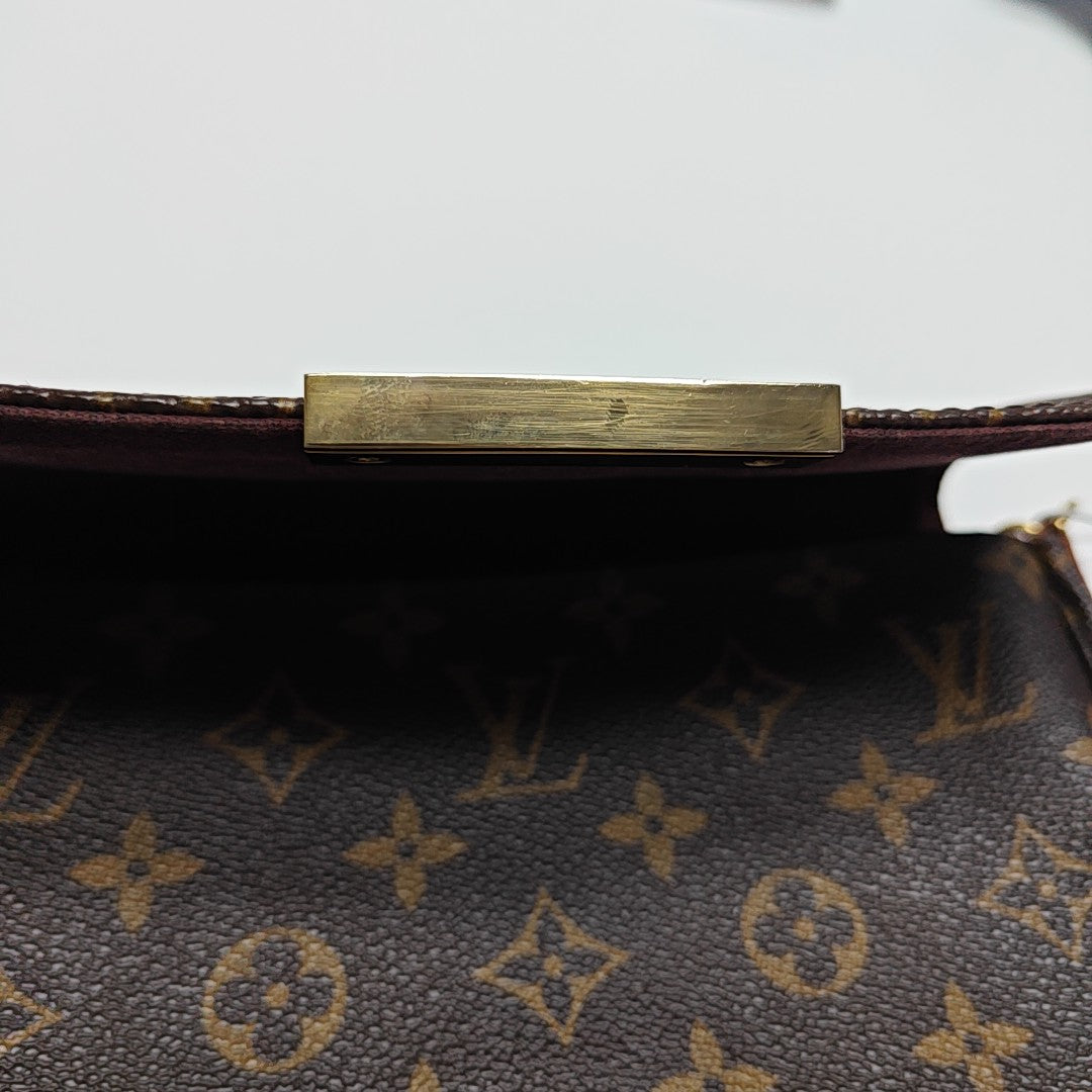 FAVORITE PM Monogram Coated Canvas Brown