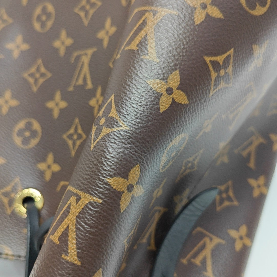 NÉONOÉ MM Monogram Coated Canvas Brown