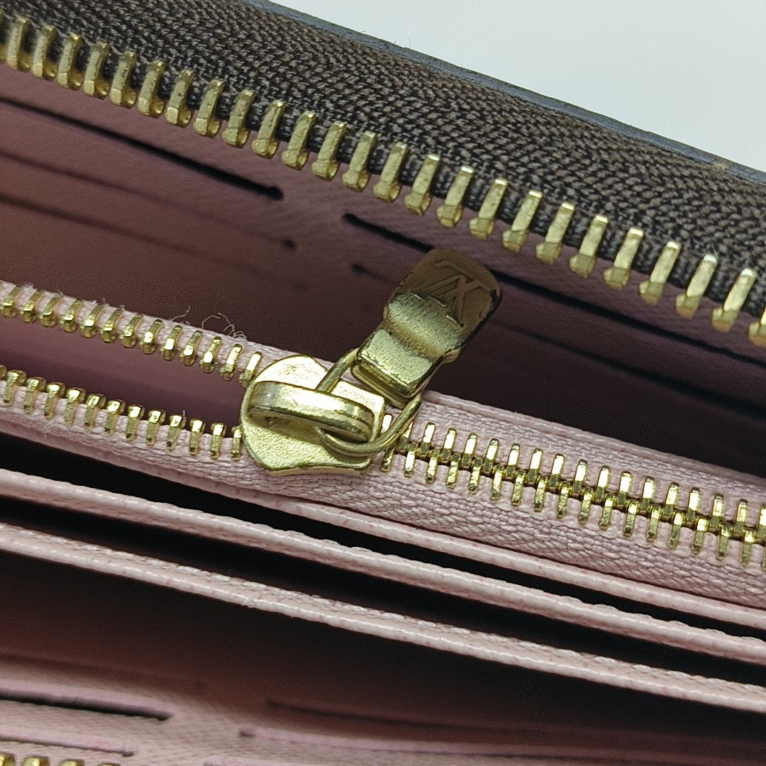 ZIPPY Monogram Coated Canvas Brown Wallet