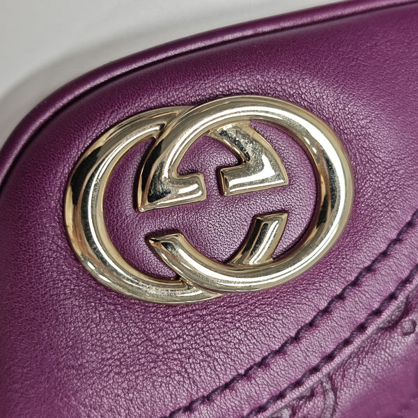 Britt Monogram Calfskin Purple