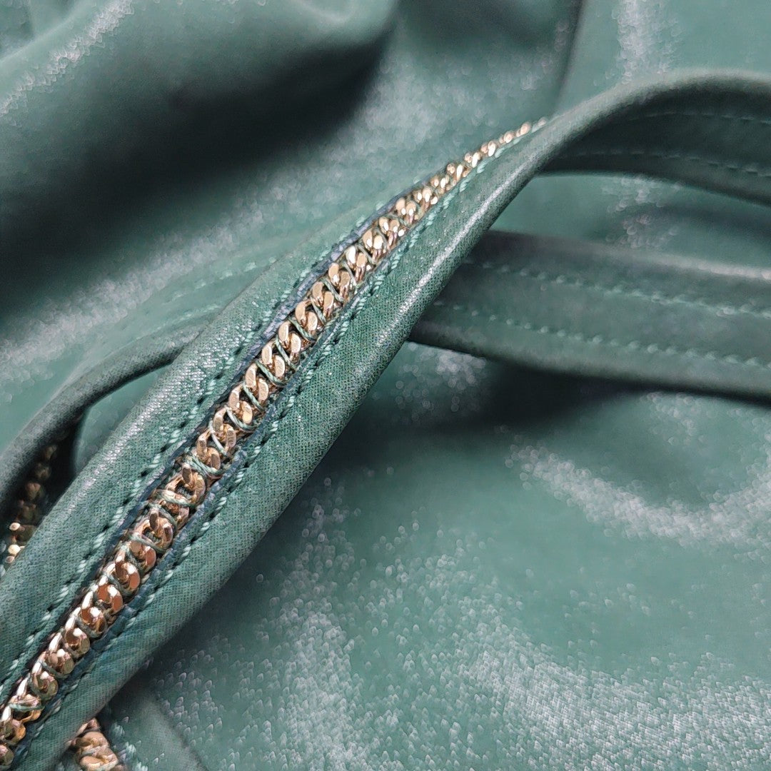Calfskin Top Handle Bag Green