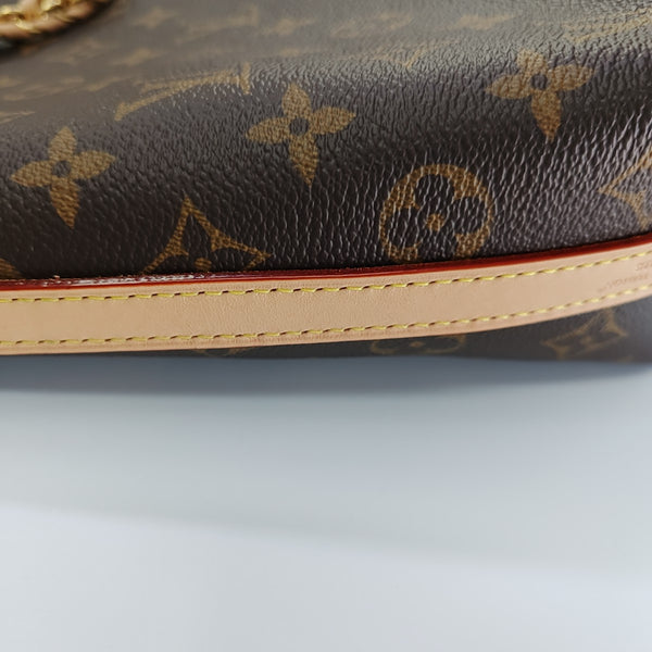 Monogram Coated Canvas Shoulder Bag Brown