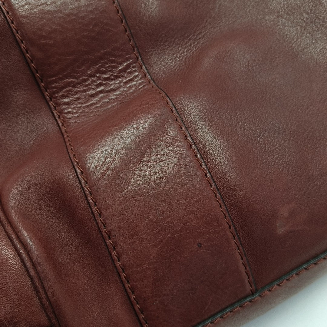 Calfskin Tote Bag Red