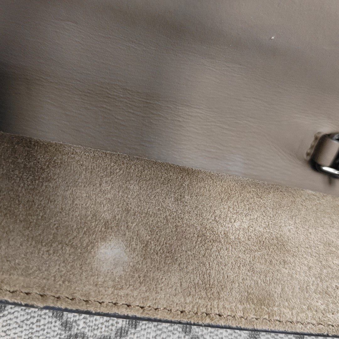 Dionysus Super Mini Monogram Coated Canvas Beige