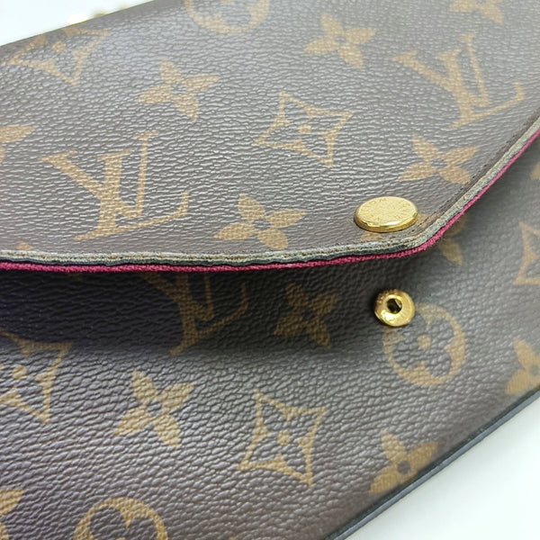 FÉLICIE Monogram Lona Revestida Marrón