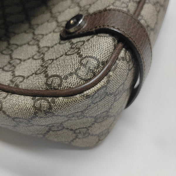 Monogram Coated Canvas Shoulder Bag Brown