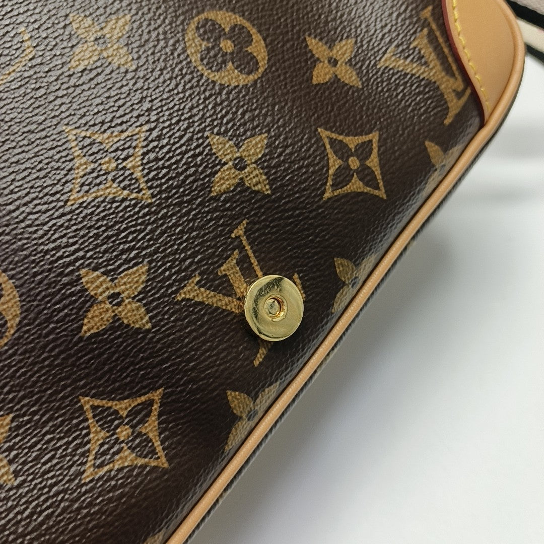 DIANE Monogram Coated Canvas Brown