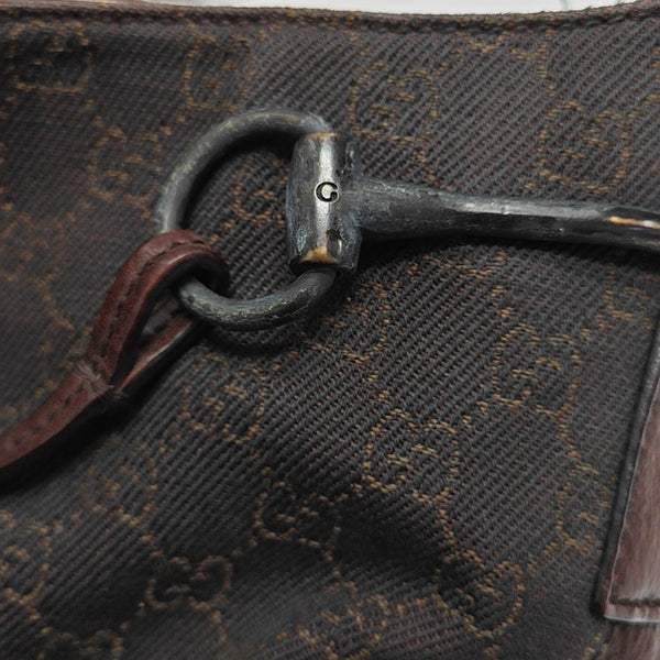 Monogram Canvas Tote Bag Black