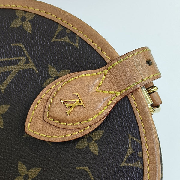 TAMBOURINE Monogram Coated Canvas Brown