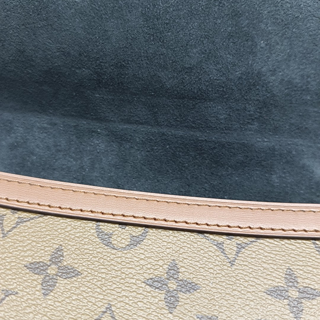 DAUPHINE MM Monogram Coated Canvas Brown