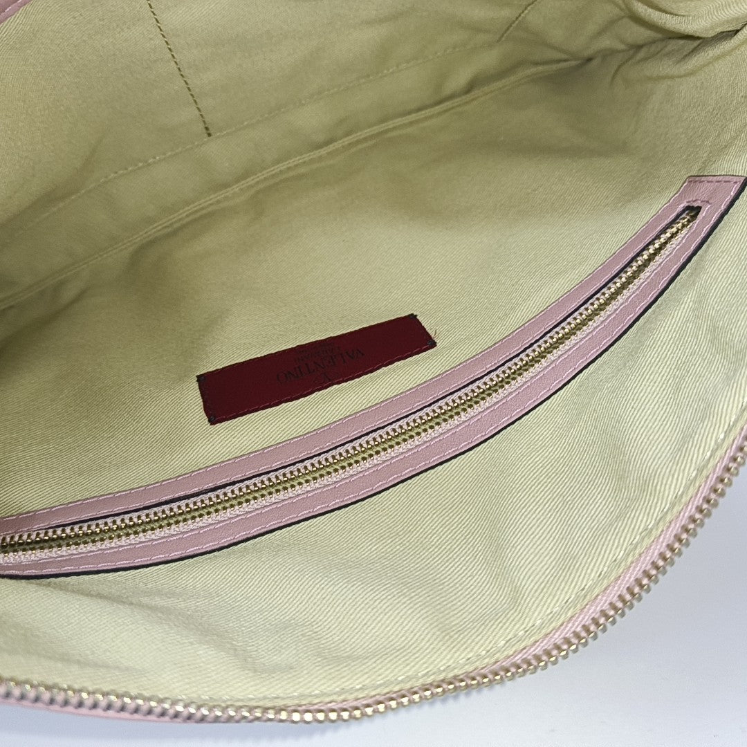 Rockstud Calfskin Pink