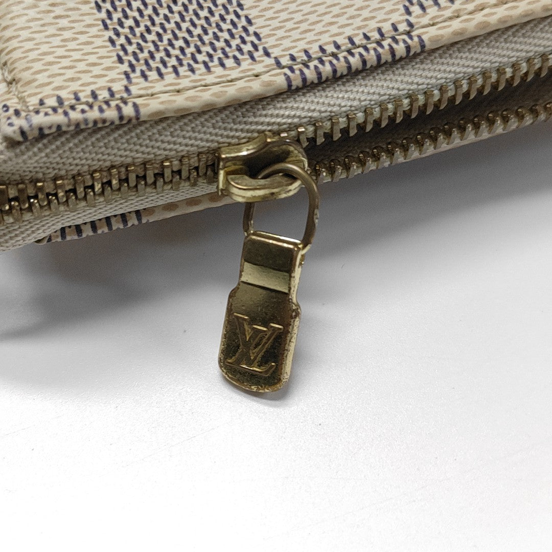 ACCESSOIRES Mini Damier Azur Coated Canvas White