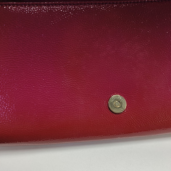 Patent Leather Clutch Red