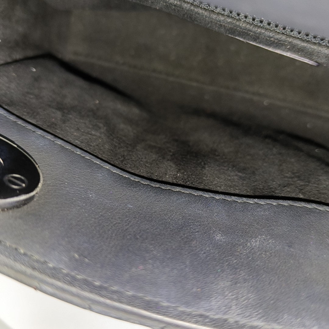 Lady Dior Mini Cannage Calfskin Black