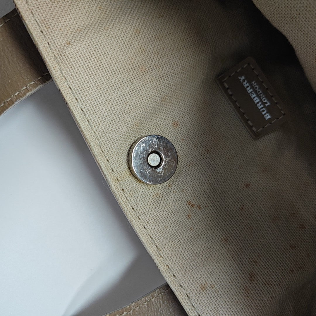 Coated Canvas Top Handle Bag Pink