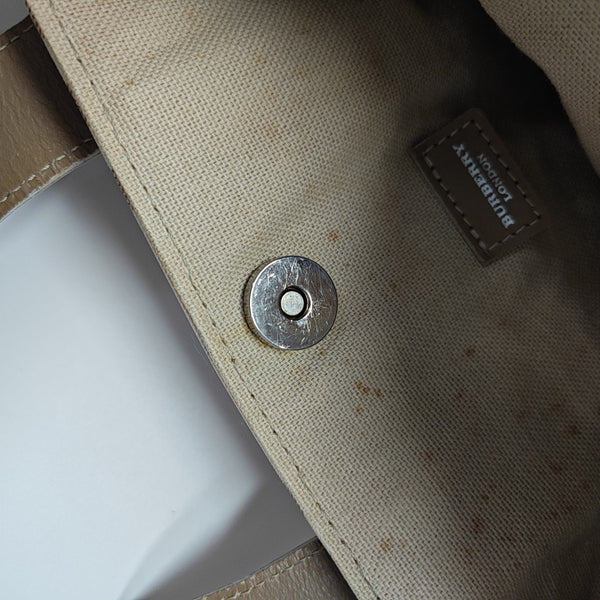 Coated Canvas Top Handle Bag Pink
