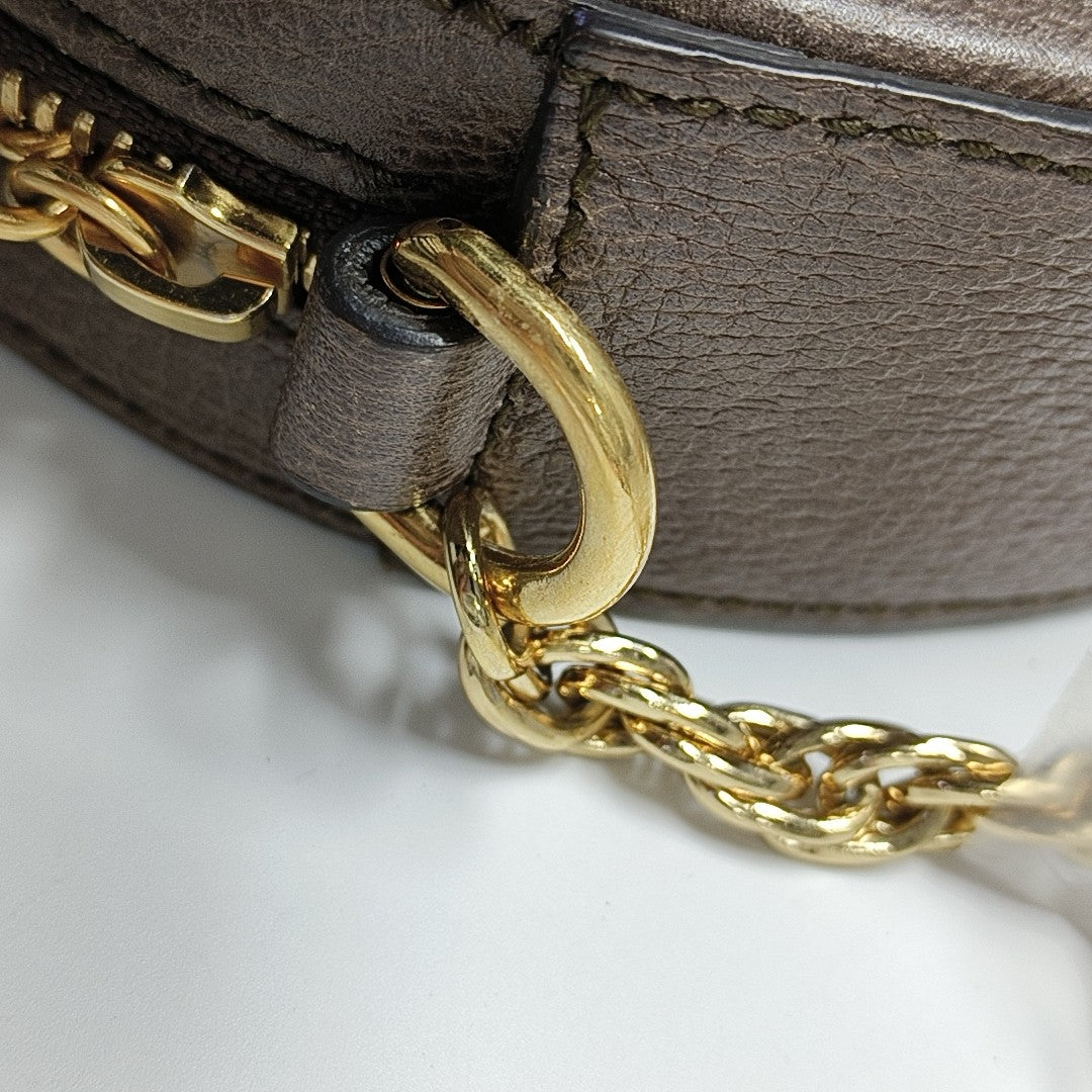 Ophidia Mini Monogram Coated Canvas Beige