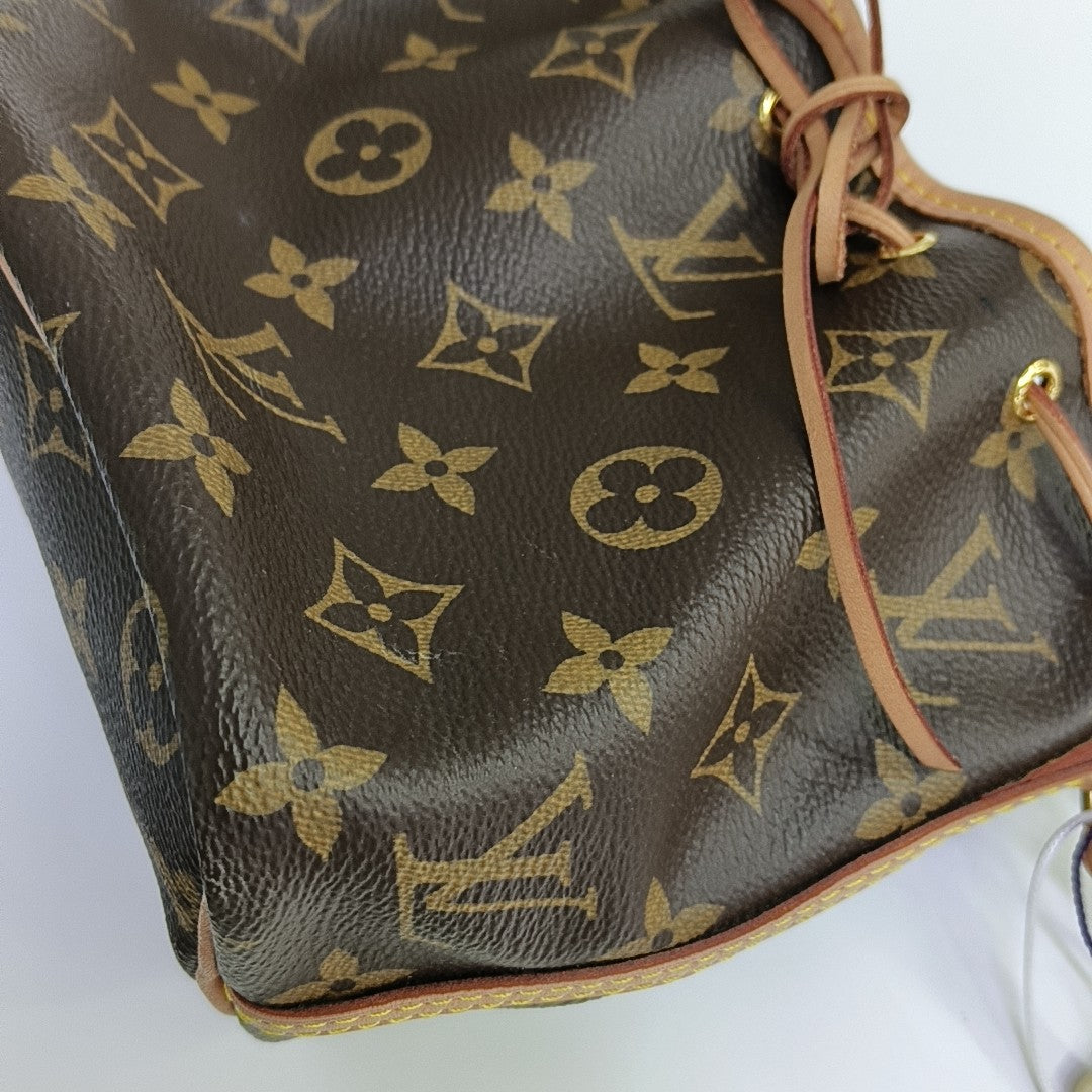NÉONOÉ Nano Monogram Coated Canvas Brown