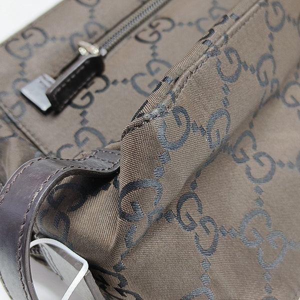 Monogram Canvas Clutch Brown