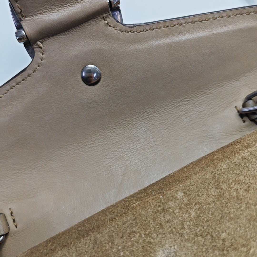 Dionysus Super Mini Monogram Coated Canvas Beige