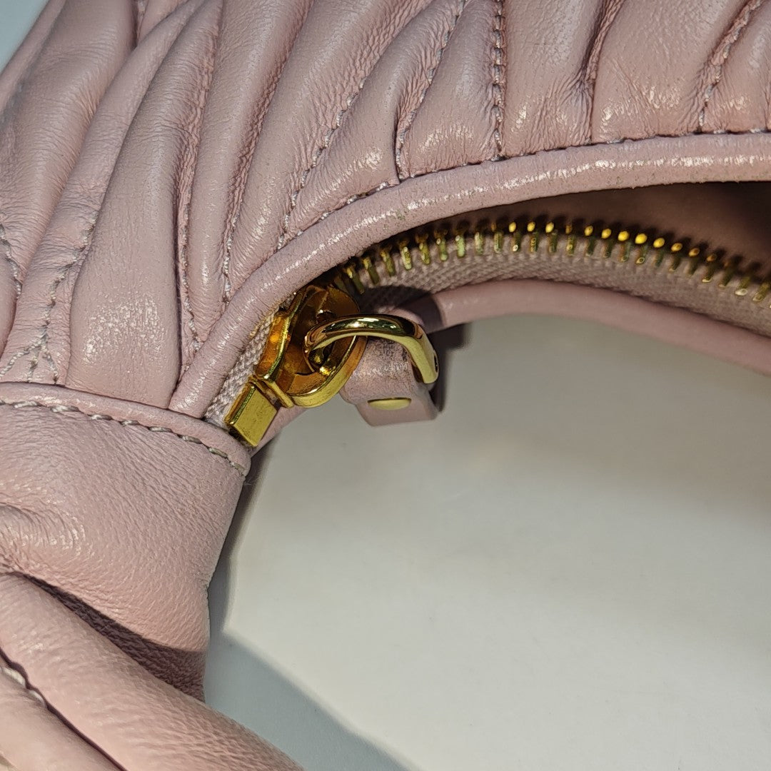 Wander Matelassé Mini Quilted Lambskin Pink